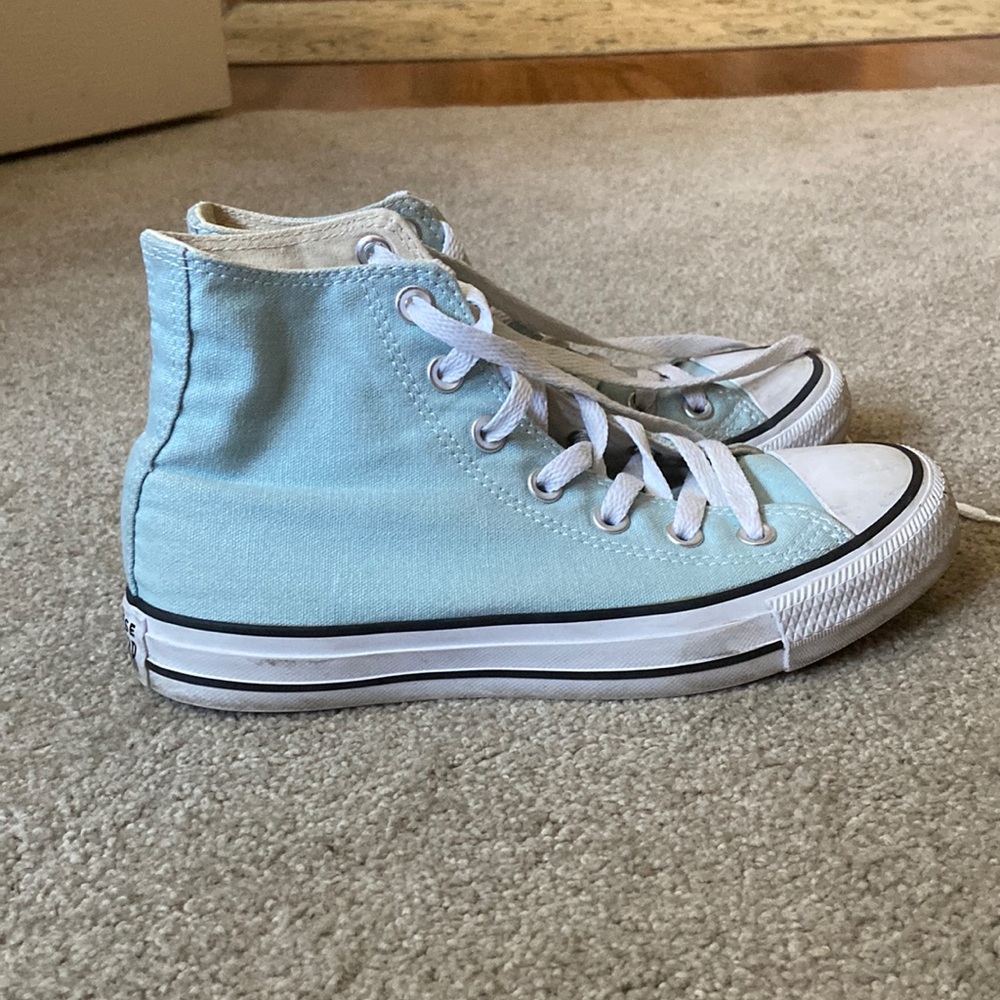 High Top Converse- All Star (light blue)